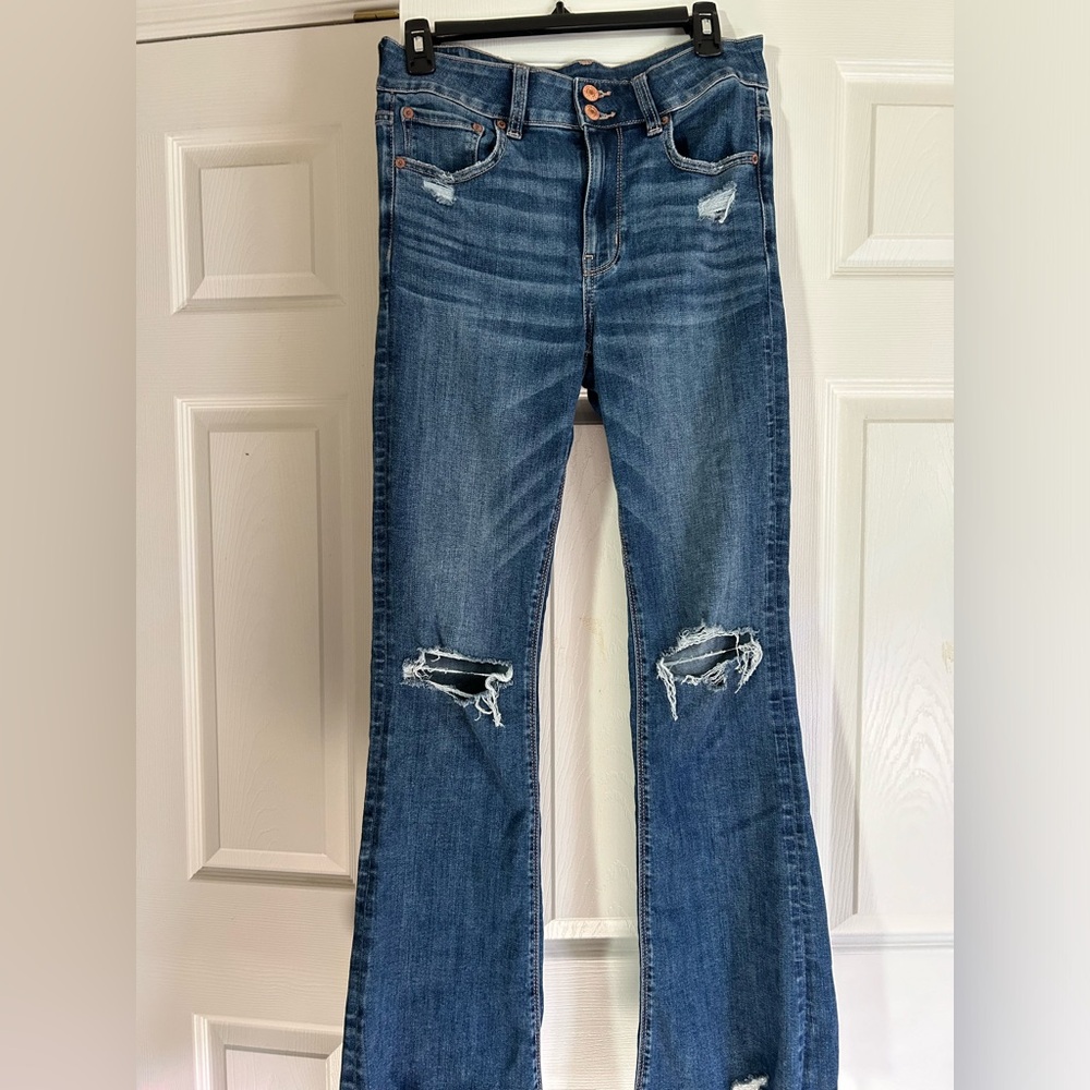 American Eagle high rise artist flare